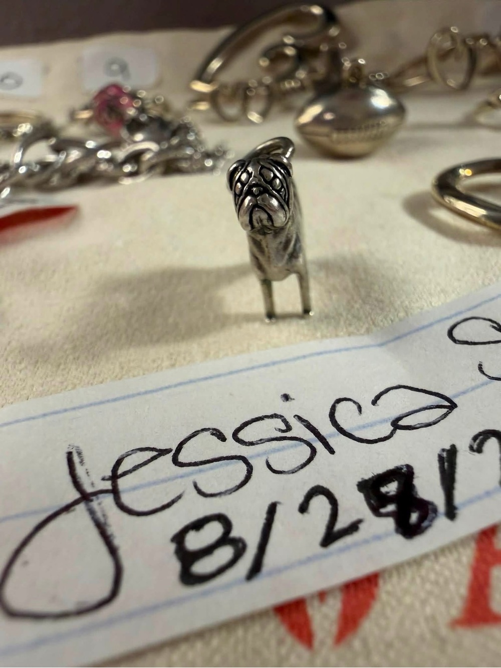 Rare, Retired Pug dog charm